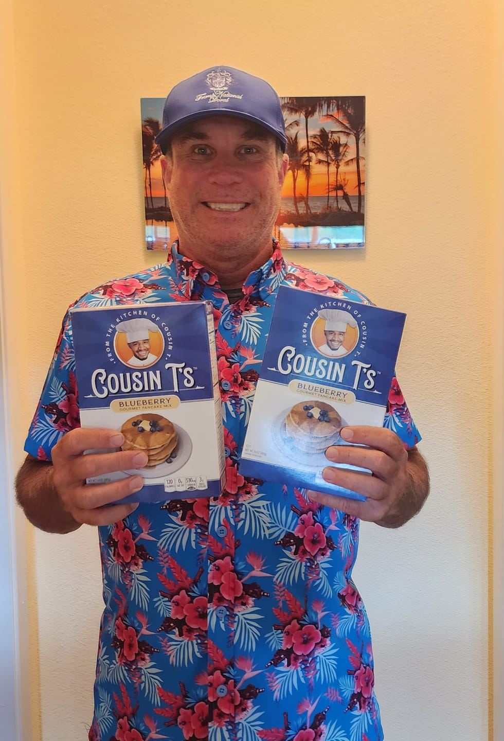 Customer photo review of Cousin T's Gourmet Blueberry Pancake Mix