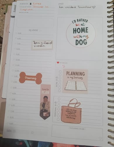 Customer photo review of Dog Planner Sticker Book