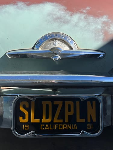 Customer photo review of 1951 CALIFORNIA LICENSE PLATE 6"x14" (351.5mm x 156.5mm)