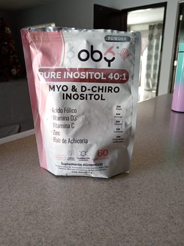 Customer photo review of Oby Pure Inositol Ratio 40:1 Polvo 300 G | Myo y D-Chiro Inositol, Acido Folico, Prebioticos, Vitaminas y Minerales. Sin Sabor