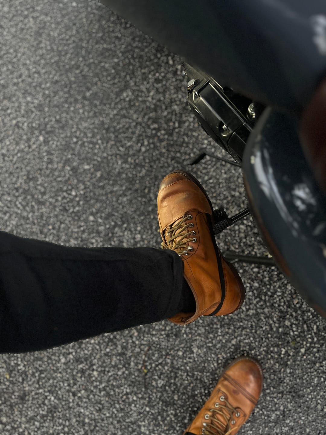 Customer photo review of shoe protector slip on