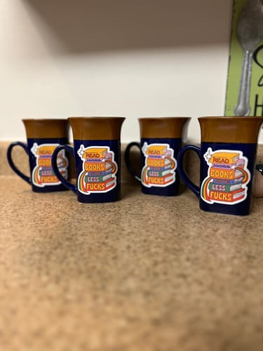 Customer photo review of Read More Books, Give Less F**ks Sticker