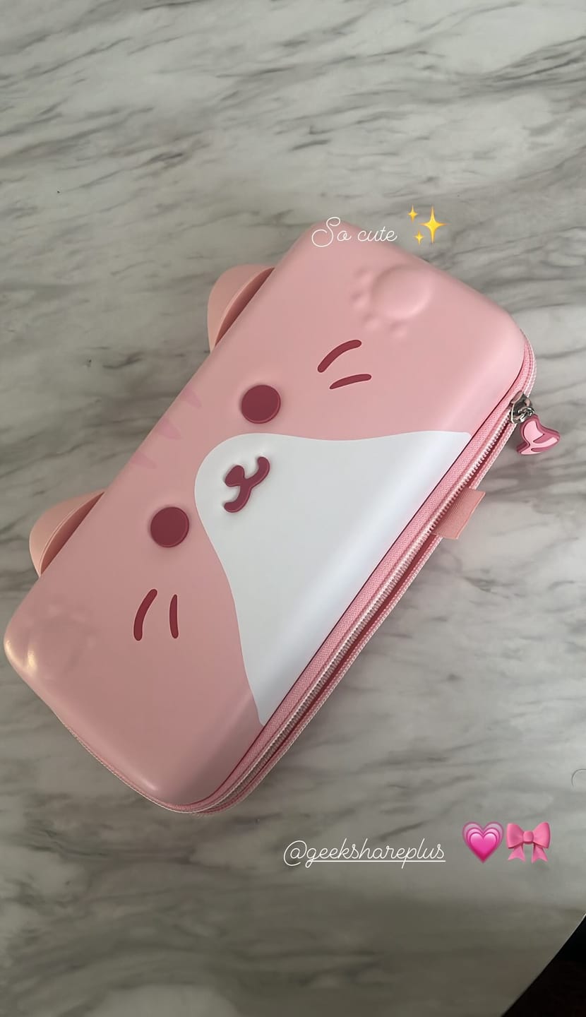 Customer photo review of GeekShare Cat Ears Carrying Case for Switch&OLED