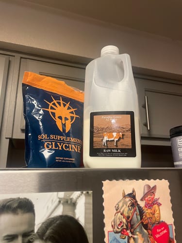 Customer photo review of Sol Supplements Glycine 250g Bag