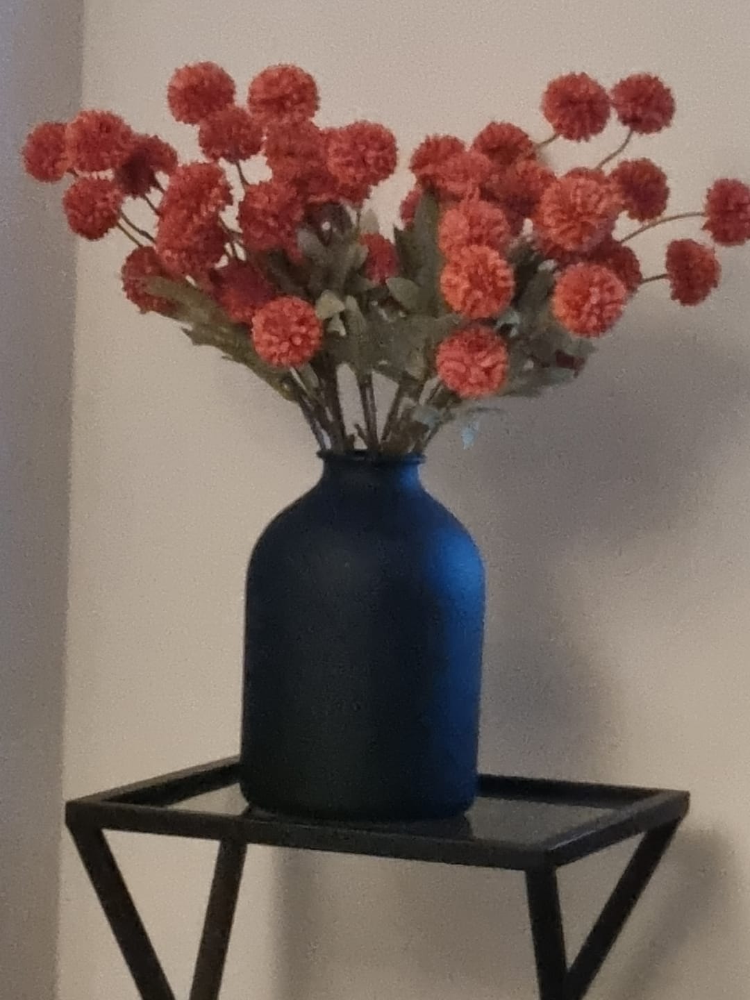 Customer photo review of Zijden Kiku Bloemen - Omber