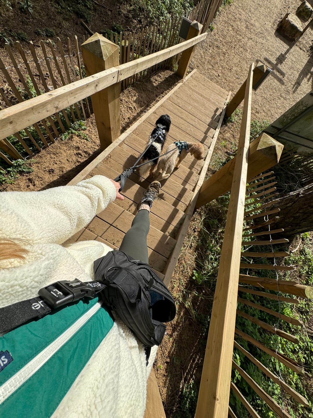 Customer photo review of Walkies Ready Leggings - Emerald