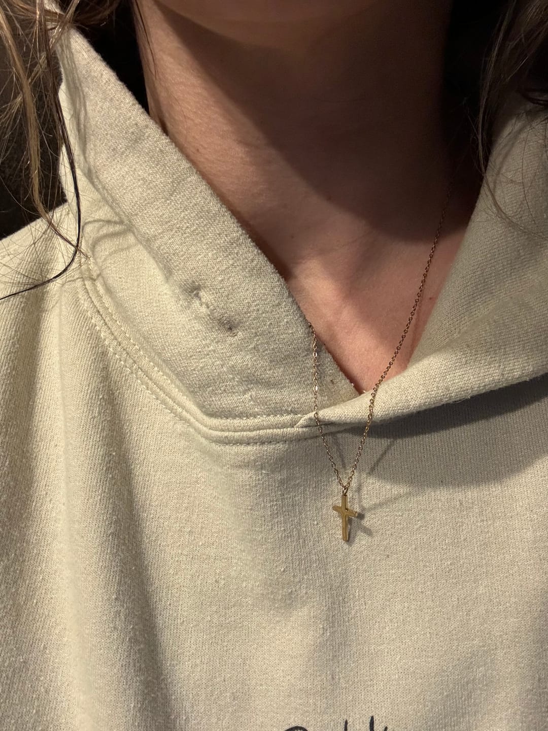 Customer photo review of Cross Necklace
