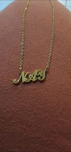 Customer photo review of Personalized Name Necklace