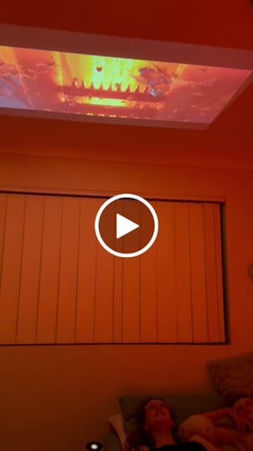 Customer video review of MovieHub™ Ultra HD Projector + FREE Projector Screen