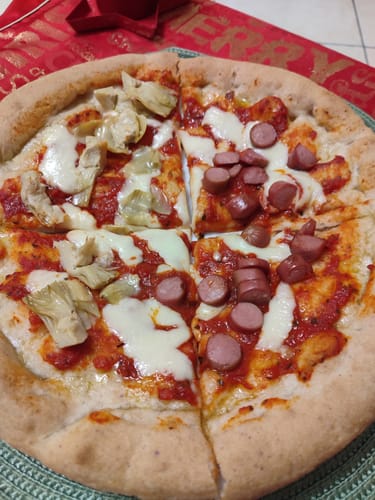 Customer photo review of Pizza SENZA GLUTINE E LATTOSIO