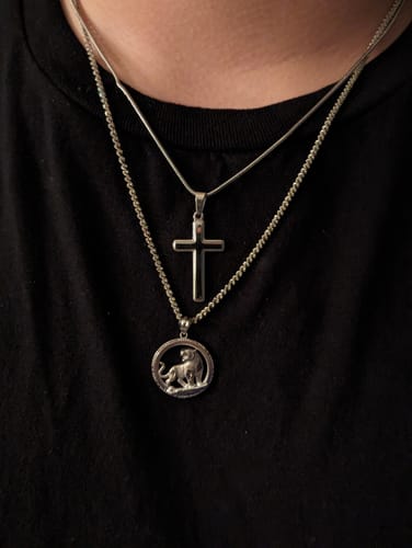 Customer photo review of [ALMOST SOLD OUT] Son, Faith - Cross Necklace (S41)