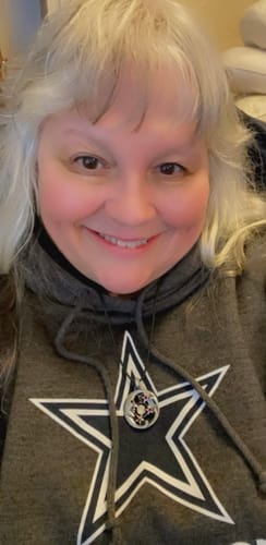 Customer photo review of Moon Goddess with Stars Necklace