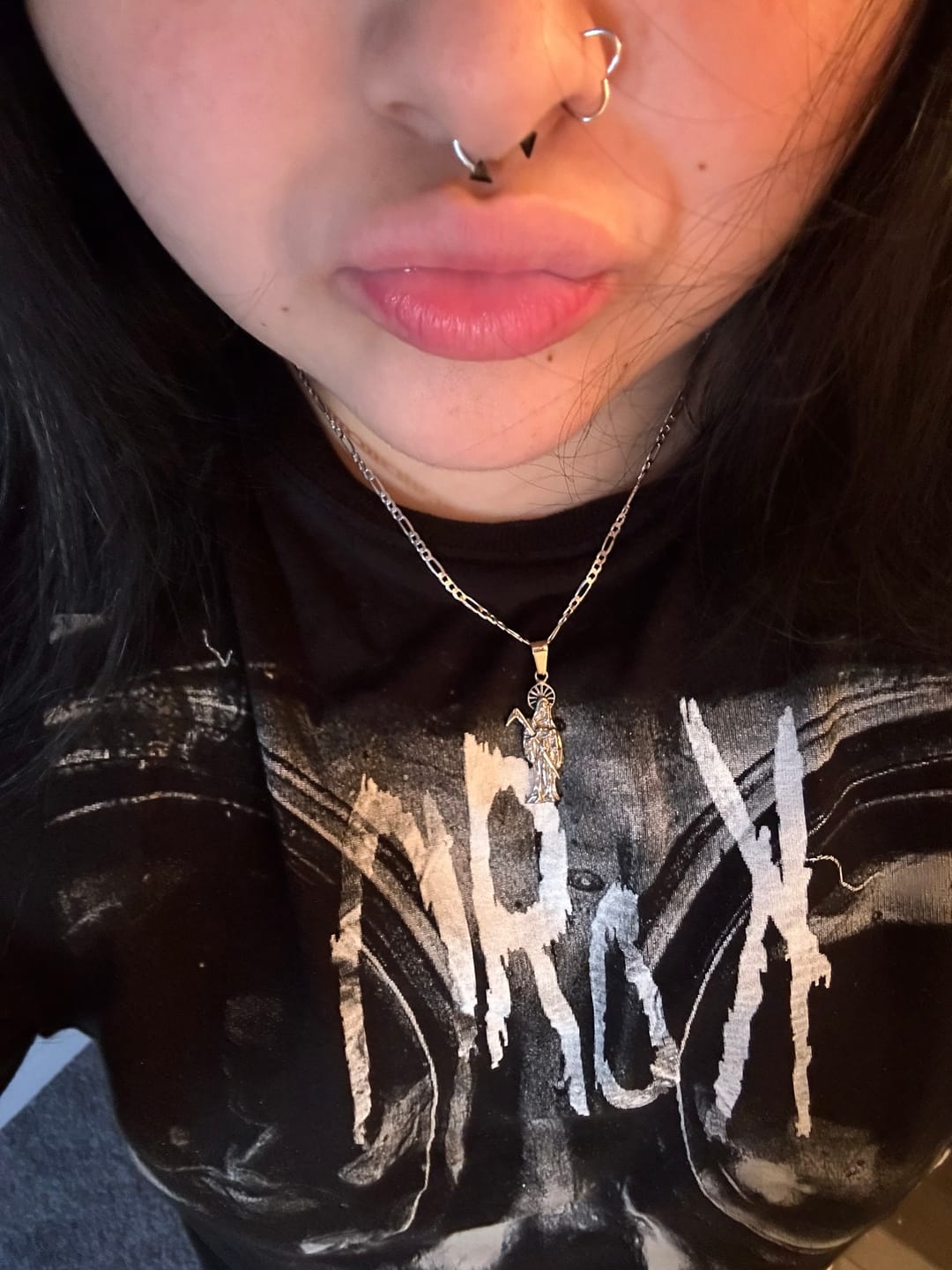 Customer photo review of SANTA MUERTE PENDANT