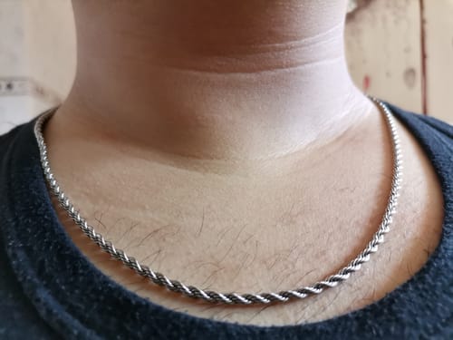 Reseña con foto de un cliente sobre Cadena Rope 3mm