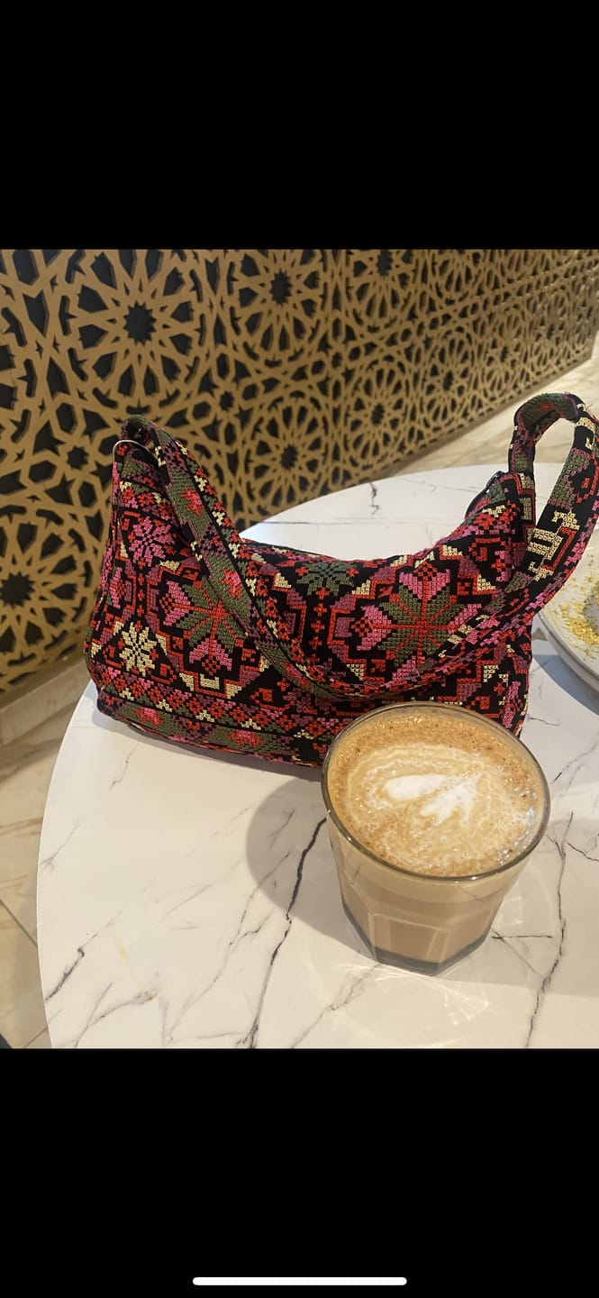 Customer photo review of Embroidered Baguette Bag