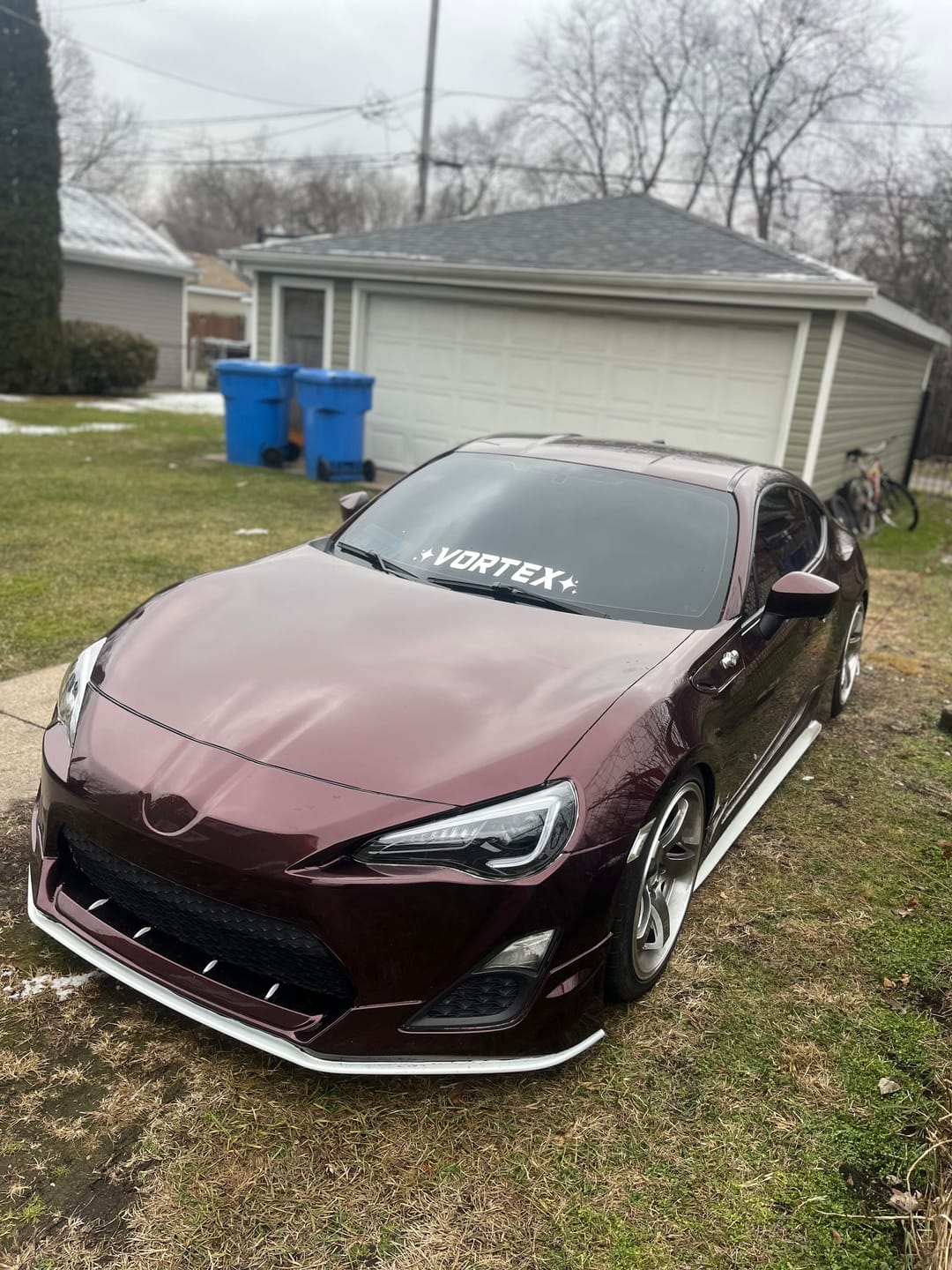 Customer photo review of Glossy Metallic Black Rose Vinyl Wrap