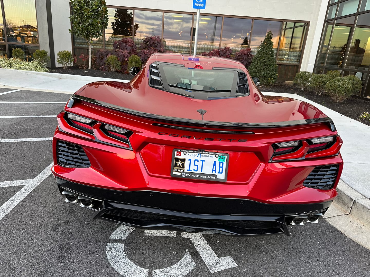 Customer photo review of Chevrolet Corvette C8 Z51 Wickerbill Rear Trunk Spoiler