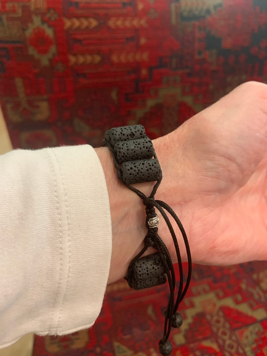 Customer photo review of Lava Stone Apple Watch Strap
