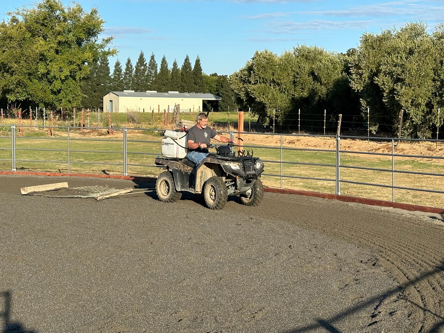 Customer photo review of Premium 10x5 Horse Corral Panel (5 Rail) 1-5/8" 14 Gauge Steel *Powder Coated Dapple Grey*