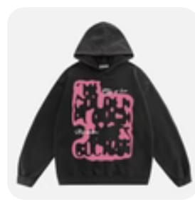 Customer photo review of Aelfric Eden Oversized Abstraction Graphic Hoodie
