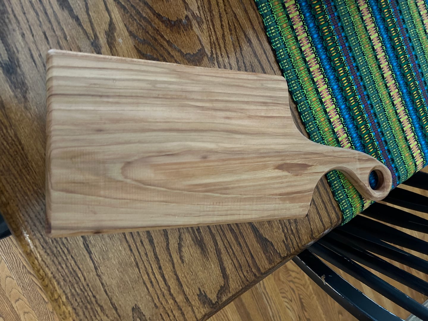 Customer photo review of 17.5x7" Small Free Flow Charcuterie Board Acrylic Router Template