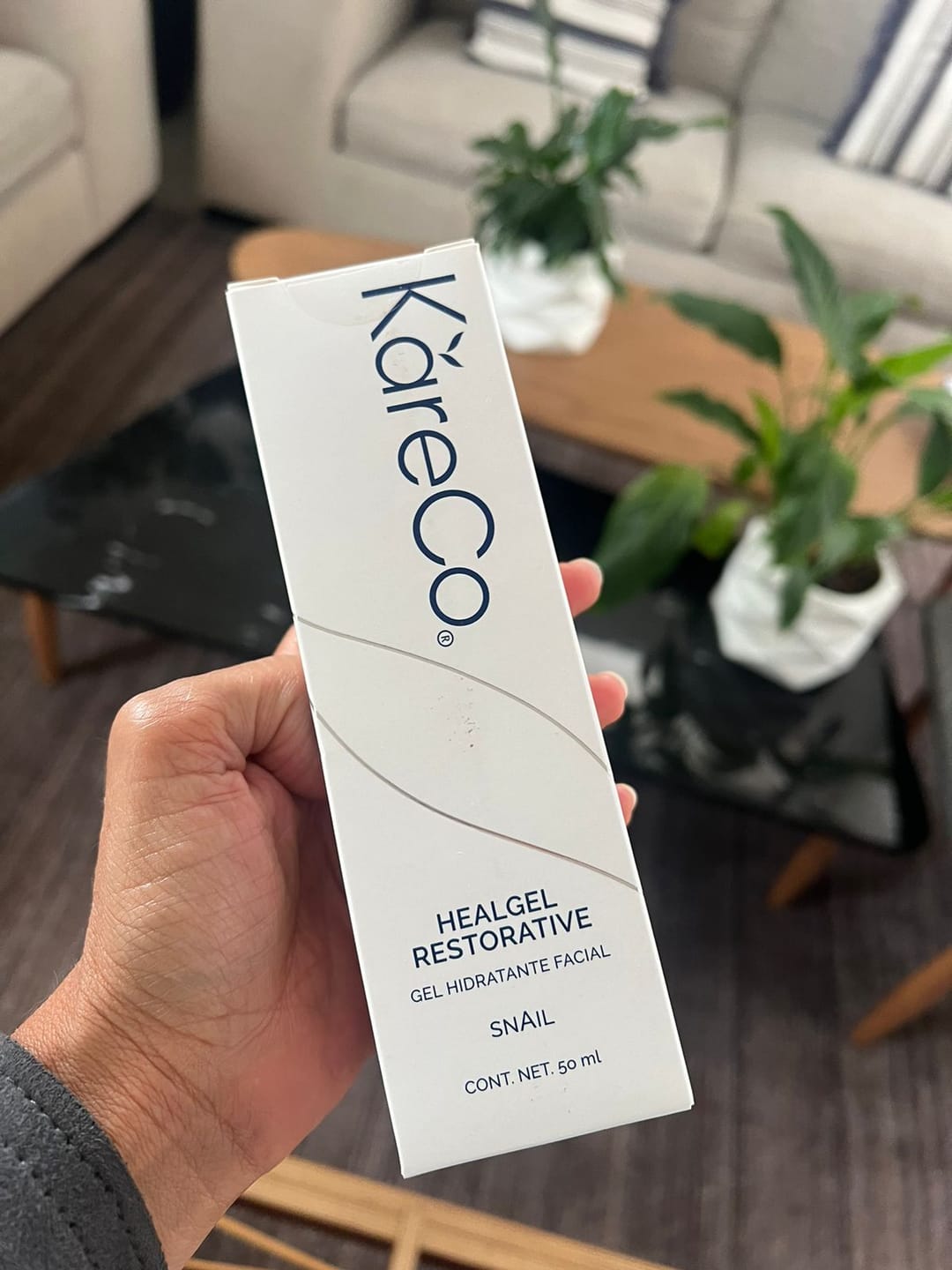 Customer photo review of HEALGEL Gel Hidratante Facial / Restaura Tu Piel