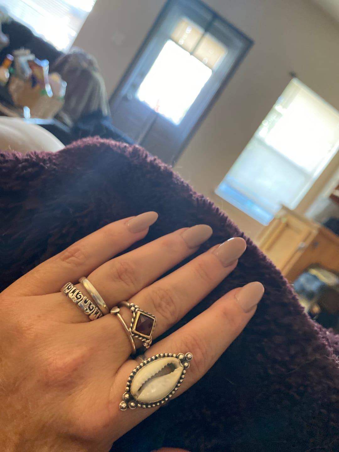 Customer photo review of Cowrie Shell Boho Ring Sterling Silver
