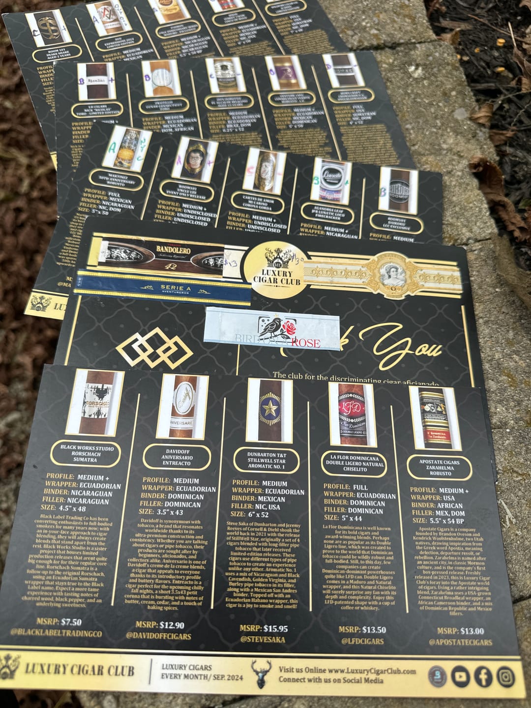 Customer photo review of Platinum Subscription Luxury Cigars Monthly
