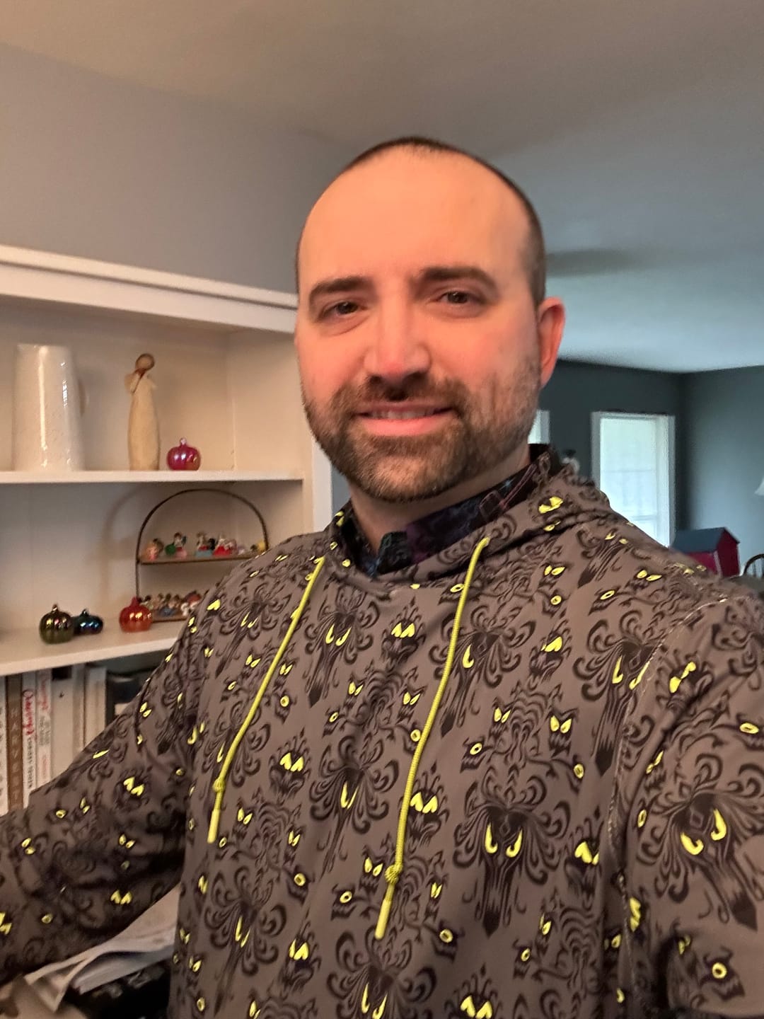 Customer photo review of Disney’s Haunted Mansion "Wall Creeps" – Performance Hoodie