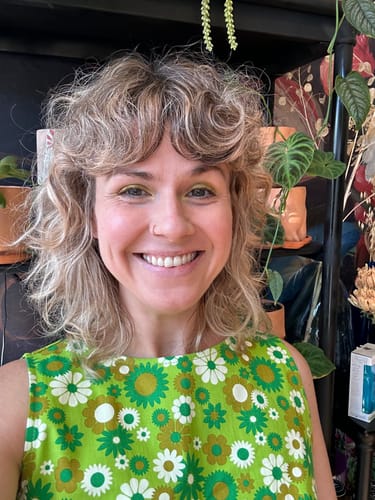 Customer photo review of Green Daisy Tank Top - size: XS