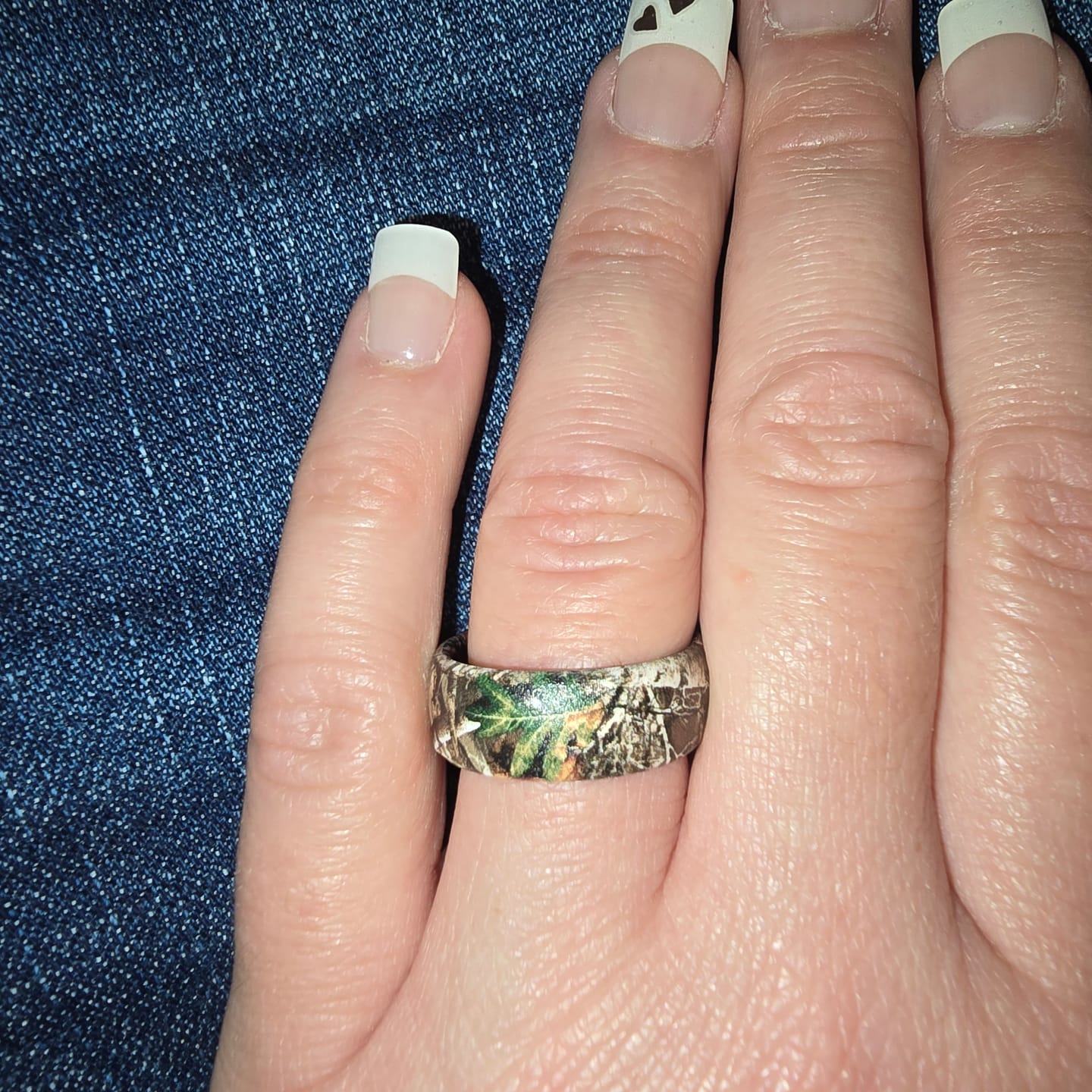 Customer photo review of Groove Life Camo Silicone Ring -  Realtree Edge