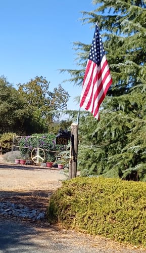 Customer photo review of Heavy Duty American Flag - Outdoor Nylon - Made In USA