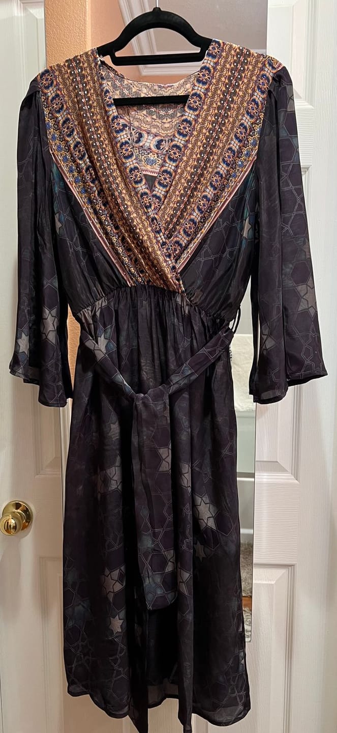 Customer photo review of MIDNIGHT IN PARIS -  KIMONO DRESS