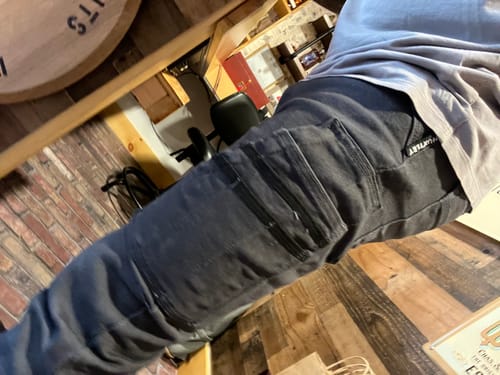 Customer photo review of FX-1 Slim Work Pants Gunmetal