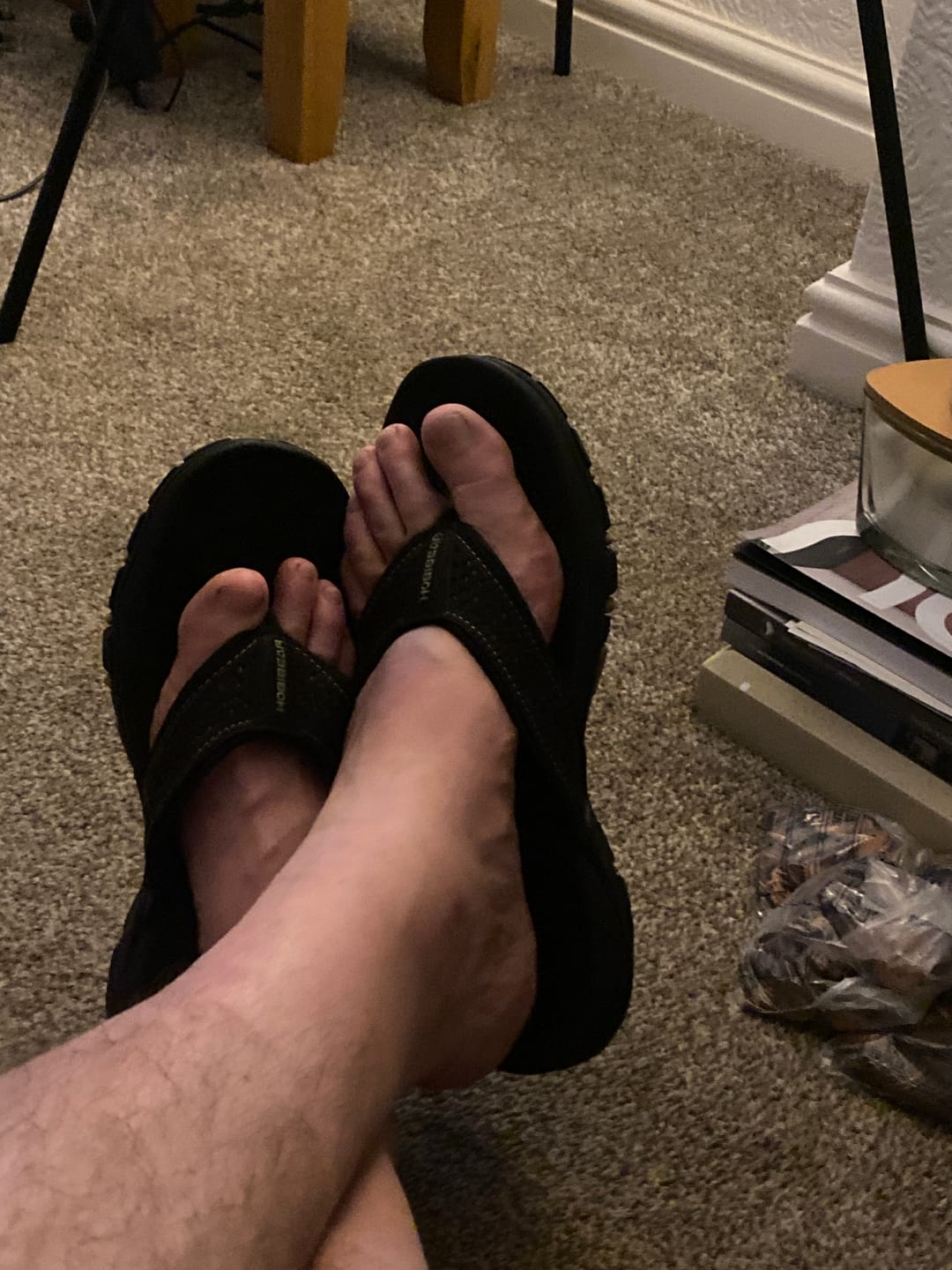 Customer photo review of Ramble Lite - Wide Toe Slippers