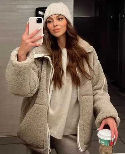 Customer photo review of Mila™ - Cozy Teddy Jacket