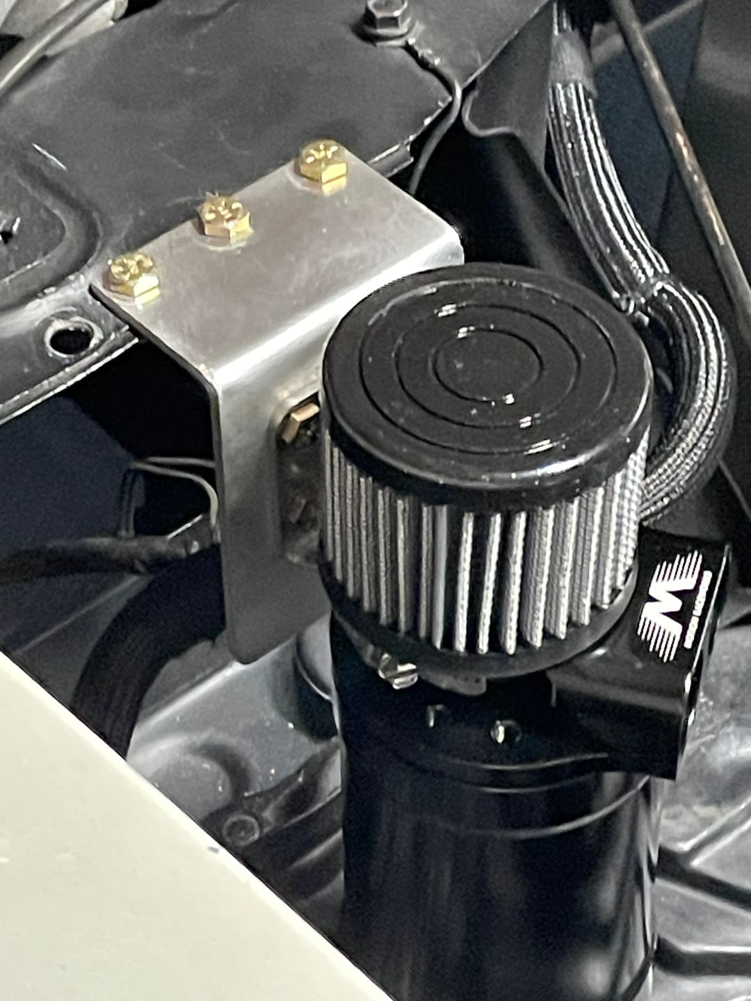Customer photo review of Motion Raceworks Top Loader Billet Catch Can Kit