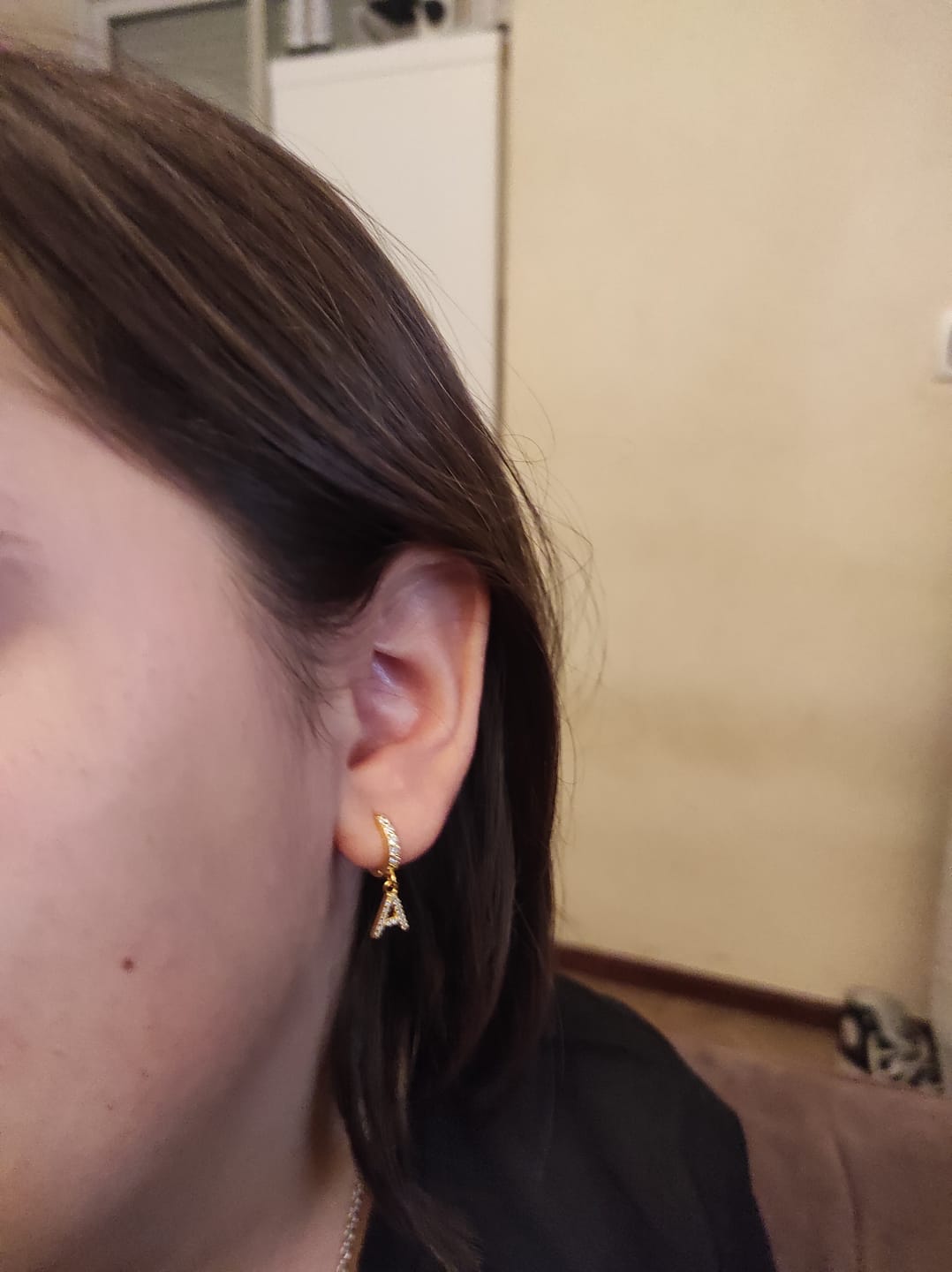 Customer photo review of Pendientes Inicial Hoops