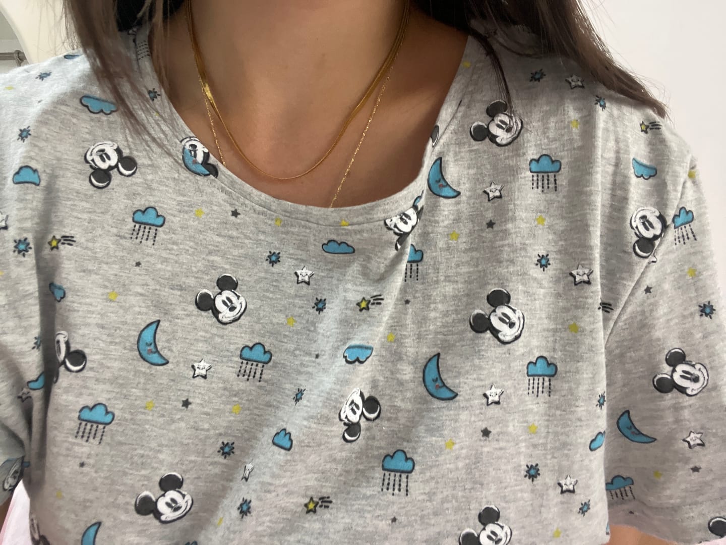 Customer photo review of Sarya Snake Chain Gold Necklace