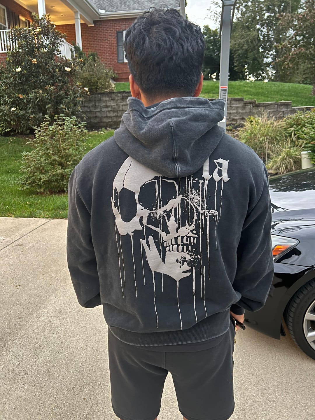 Customer photo review of 551 - Drippy Skull Hoodie