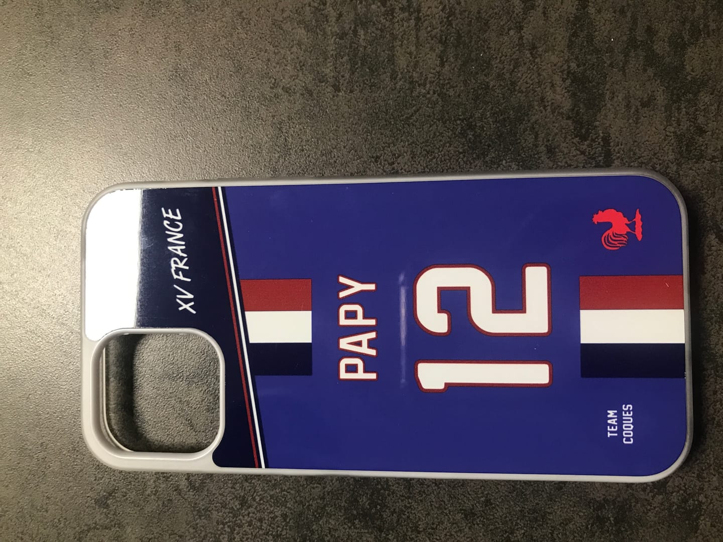 Customer photo review of Coque rugby XV FRANCE RUGBY personnalisable - TEAMCOQUES
