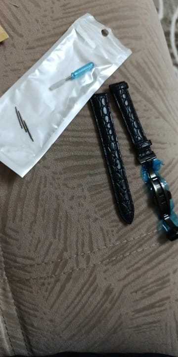 Customer photo review of Samsung Galaxy Watch Crocodile Leather Band