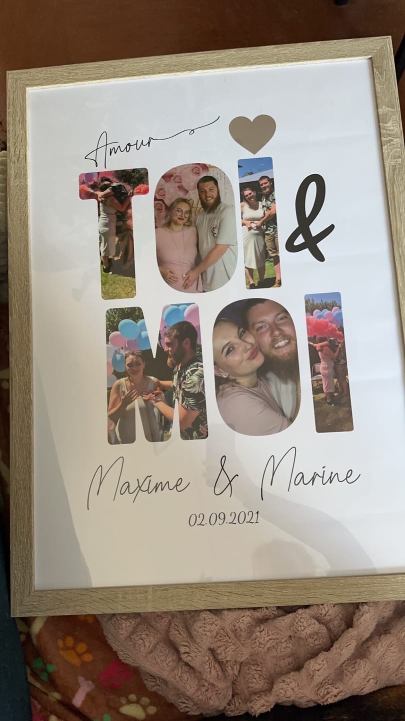 Customer photo review of Toi & Moi -  Affiche Personnalisée