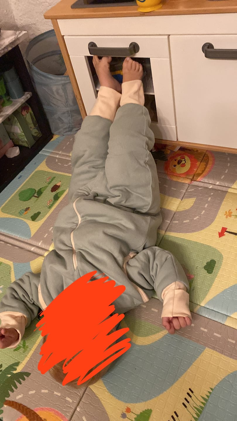 Customer photo review of Schlafsack mit Füßen 2.5 TOG