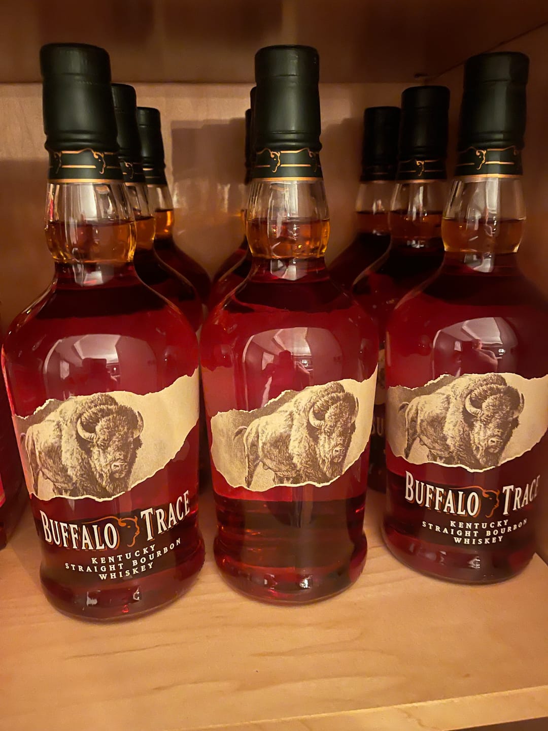 Customer photo review of Buffalo Trace Bourbon Whiskey Case Bundle (12 Bottles) (750ml)