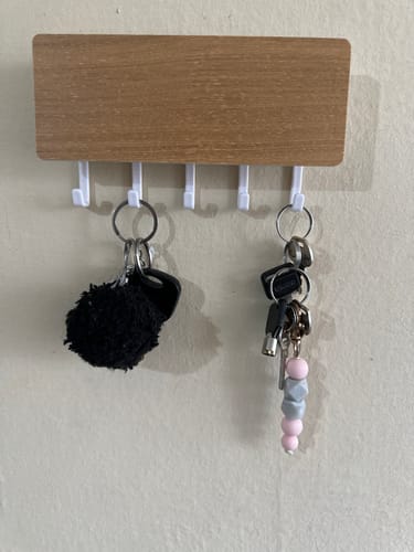Customer photo review of Porta Llaves Nordico Organizador Pared Estante Ganchos