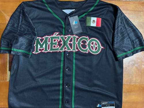 Customer photo review of Mexico Custom Baseball Jersey