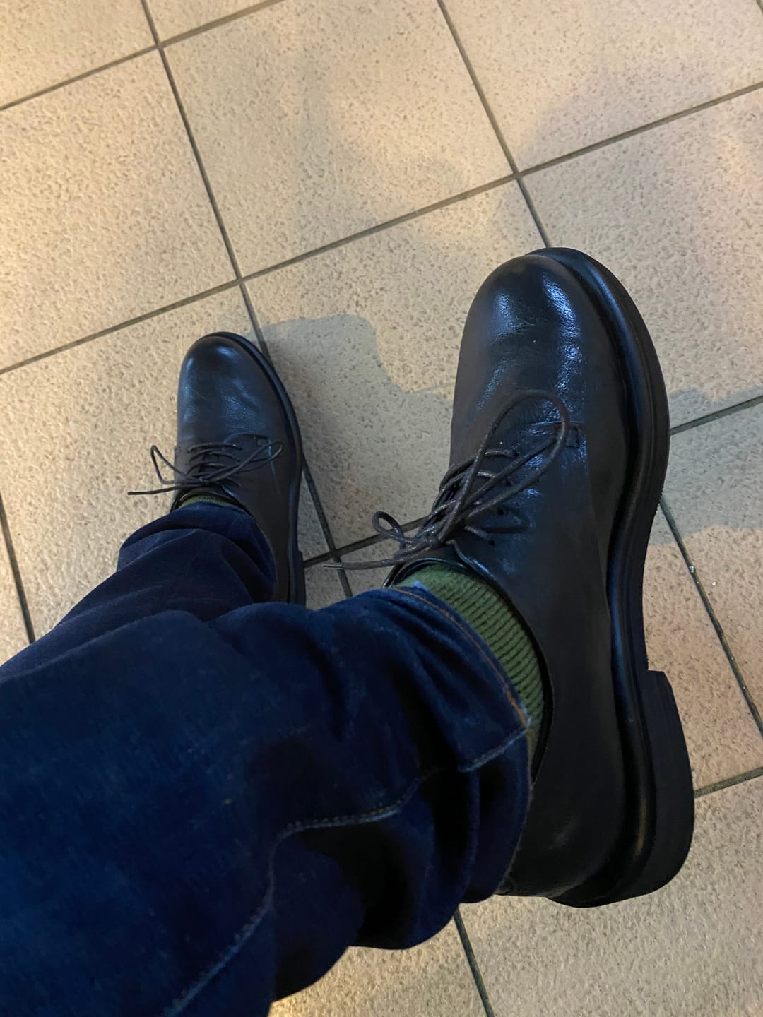 Customer photo review of Business&Casual　カラーラビング加工本革ダービーシューズ