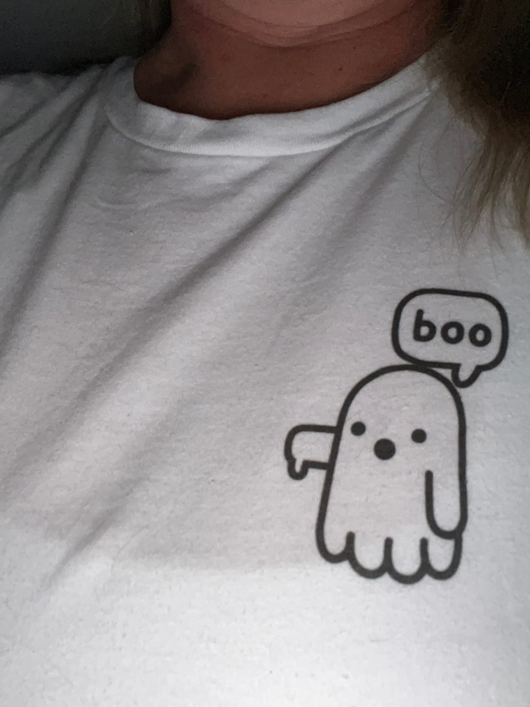 Customer photo review of Boo Ghost (Left Chest)