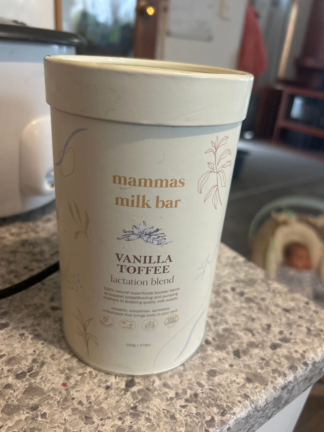 Customer photo review of Vanilla Toffee Lactation Blend